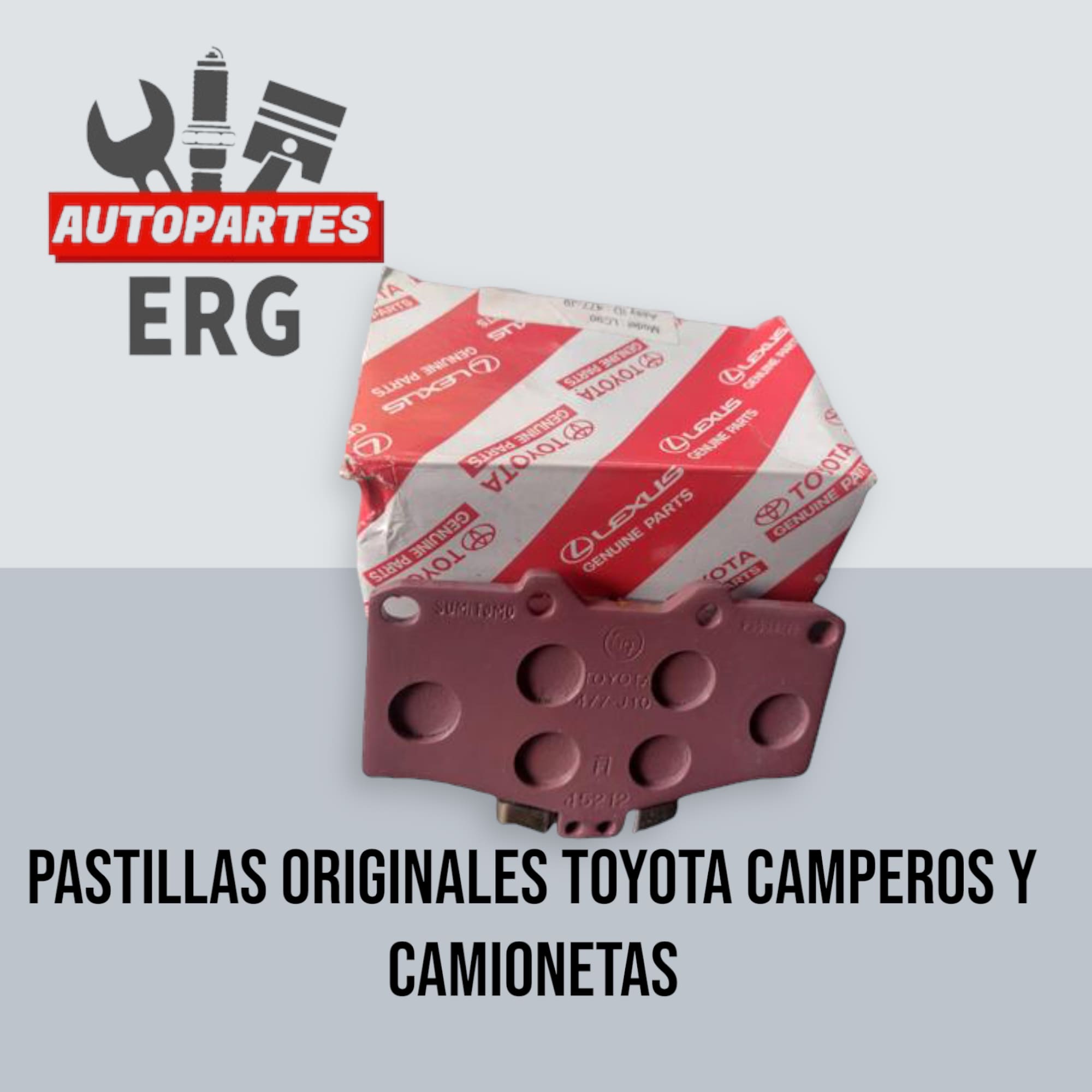 Pastillas originales Toyota camperos y camionetas