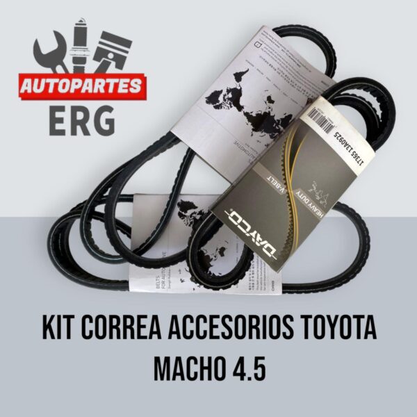 Kit correa accesorios Toyota macho 4.5